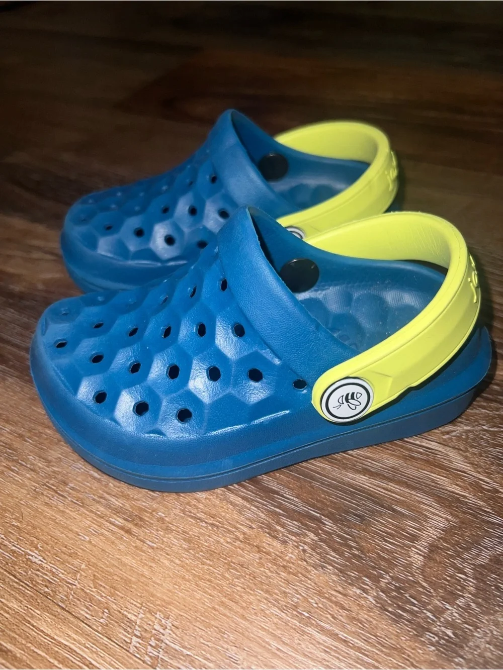 Joybees Boys Varsity Clog Slip On - Midnight Teal/Citrus, Size C6